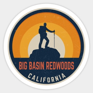 Big Basin Redwoods California Hiking Sticker